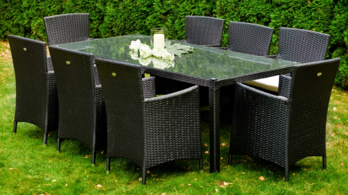 stół ogrodowy z krzesłami